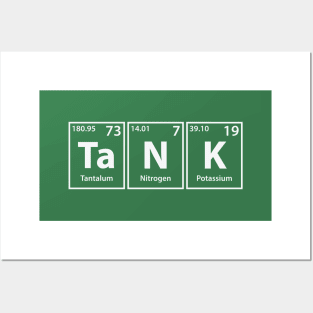 Tank (Ta-N-K) Periodic Elements Spelling Posters and Art